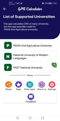 GPA Calculator android App screenshot 2